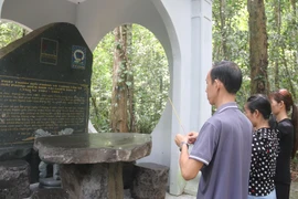 The stele for the Liberation Radio Station and Liberation Press Agency of South Vietnam in Dong Nai province (Photo: VNA)