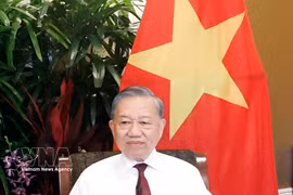 Party General Secretary and State President To Lam gives an interview to Reuters on the sidelines of the 23rd Shangri-La Dialogue. (Photo: VNA)