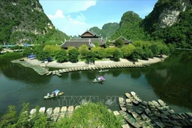 A boat wharf at Trang An Scenic Landscape Complex (Photo: VNA)