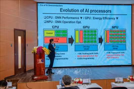 An expert speaks at the International Conference on Semiconductors (ICOS) 2026 (Photo: VNA)