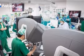 The first two robot-assisted heart surgeries in Thailand’s public health system performed at Rajavithi Hospital. (Photo: nationthailand.com)