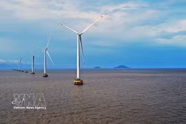 An offshore wind power project in Ca Mau province. (Illustrative photo: VNA)