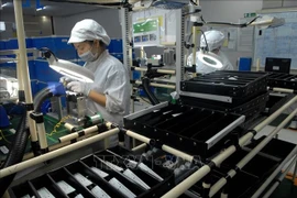 A production line for electronic devices and automotive and motorcycle lighting equipment at Vietnam Stanley Electric Co., Ltd., a Japanese-invested company in Hanoi. (Photo: VNA) 