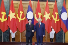 Party General Secretary To Lam holds talks with Lao Party General Secretary and President Thongloun Sisoulith during the latter’s state visit to Vietnam on January 26, 2026. (Photo: VNA)