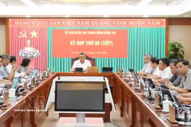 A view of the eighth session of the Party Central Committee’s Inspection Commission. (Photo: VNA)