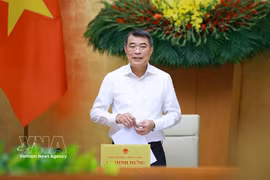 Prime Minister Le Minh Hung speaks at the Government’s regular meeting for May on June 3. (Photo: VNA)