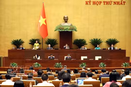 A view of the 16th National Assembly's first session (Photo: VNA)