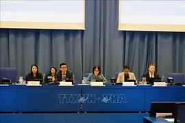 Ambassador Vu Le Thai Hoang (second from left) congratulates Mongolia on becoming the latest country to join the CPPNM Amendment in 2025. (Photo: VNA)