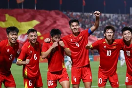 The Vietnamese U22 team's players (Photo: VFF)