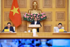 Prime Minister Pham Minh Chinh speaks at the 22nd meeting of the State steering committee for national key projects in the transport sector (Photo: VNA)