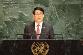 State President Luong Cuong addresses the High-Level General Debate of the 80th Session of the United Nations General Assembly (UNGA 80) (Photo: VNA)
