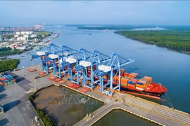 Cai Mep–Thi Vai deep-water port has helped with FDI attraction to the southeastern region. (Photo: VNA)