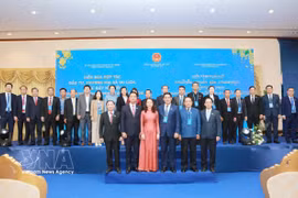 Delegates attend the forum on investment, trade and tourism cooperation to promote East–West Economic Corridor (EWEC) connectivity. (Photo: VNA)