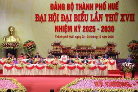 At the 17th Congress of the Party Organisation of Hue city for the 2025–2030 term (Photo: VNA)
