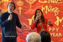 An art performance at the event (Photo: VNA)