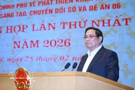 Prime Minister Pham Minh Chinh speaks at the first meeting in 2026 of the Government’s Steering Committee on science and technology development, innovation, digital transformation and Project 06 (Photo: VNA)