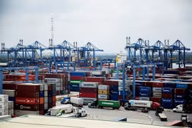 Tan Cang Saigon - the most modern and largest port in Vietnam. (Photo: VNA)