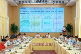 At a meeting of the Can Tho People's Committee to announce Aeon Mall project implementation plan (Photo: VNA)