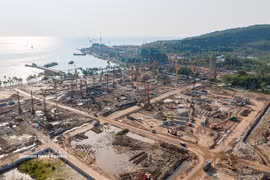APEC 2027 infrastructure works under way at the Phu Quoc construction site in An Giang. (Photo: VNA)