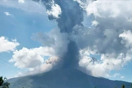 Mount Lewotobi Laki-laki erupts in October 2025. (File photo: AP)