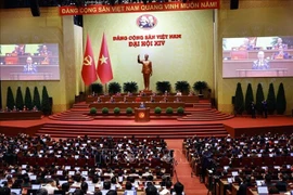 An overview of the opening session of the 14th National Congress of the Communist Party of Vietnam on January 20 (Photo: VNA)