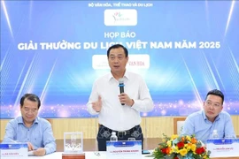 VNAT Director Nguyen Trung Khanh speaks at the press conference (Photo: VNA)