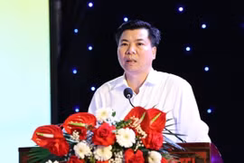 Nguyen Manh Cuong, Director of the provincial Department of Culture and Sports, speaks at the conference (Photo: VNA)