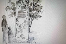 The memorial stele is expected to be inaugurated later this spring (Photo: VNA)
