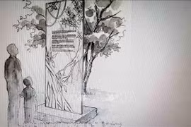 The memorial stele is expected to be inaugurated later this spring (Photo: VNA)