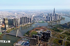 Vietnam's first International Financial Centre will be located in Ho Chi Minh City and Da Nang city. In the photo: A corner of Ho Chi Minh City – the country’s leading economic, cultural, and tourism hub. (Photo: VNA)