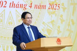Prime Minister Pham Minh Chinh speaks at the second meeting of the National Steering Committee for building the private economic sector development project (Photo: VNA)