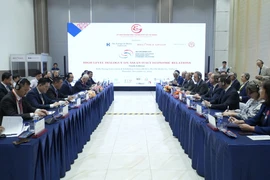 At the meeting between Chairman of the HCM City People’s Committee Nguyen Van Duoc and Italian Ambassador to Vietnam Marco Della Seta (Photo: VNA)