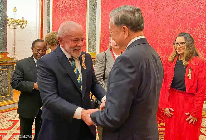 Party General Secretary To Lam meets with Brazilian President Luiz Inácio Lula da Silva. (Photo: baoquocte.vn) brazil-the-investor.jpg