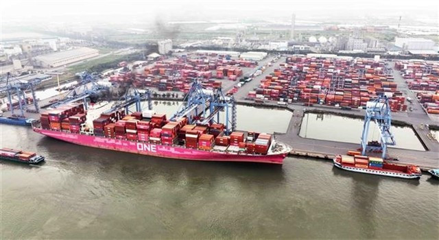 Cai Mep-Thi Vai International Port in the southern province of Ba Ria - Vung Tau. Illustrative image. (Photo: VNA)