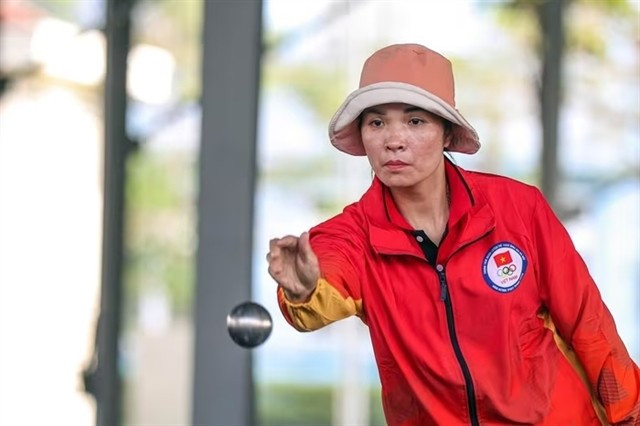 Asian champion Kim Thi Thu Thao is one of two Vietnamese petanque players heading to the World Games 2025. (Photo: VNA)
