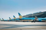 Aircraft in Noi Bai international airport (Photo: VNA)