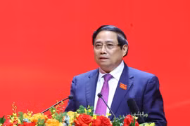 Prime Minister Pham Minh Chinh, who is also Politburo member and Secretary of the Government’s Party Committee, addresses the preparatory meeting of the first Congress of the Government’s Party Organisation on October 12 morning. (Photo: VNA)