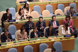 The 80th session of the UN General Assembly elected members of the UN Human Rights Council for the 2026–2028 term at the UN headquarters on October 14, 2025 (New York time). Vietnam was elected to this position with 180 votes, the highest among the Asia-Pacific candidates. (Photo: VNA)