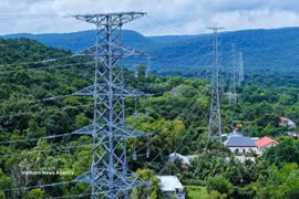 Power infrastructure facilities in Phu Quoc special zone, An Giang province (Photo: VNA)