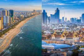 Da Nang and Bangkok are two cities that Vietnamese travellers are choose for their upcoming holiday on National Day. (Photo courtesy of Agoda.com)