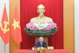 Party General Secretary To Lam in the phone talks with US President Donald Trump on July 2 evening (Hanoi time) (Photo: VNA)
