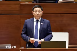 Minister of Finance Nguyen Van Thang serves as Chairman of the Vietnam – Laos Cooperation Committee. (Photo: VNA)