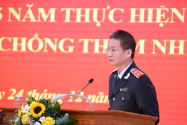 Government Deputy Chief Inspector Le Tien Dat speaks at the conference on December 24. (Photo: VNA)