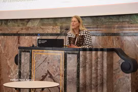 Director of Switzerland’s State Secretariat for Economic Affairs Helene Budliger Artieda expressed optimism that Vietnam and the EFTA will soon bridge remaining differences to finalise the FTA, thereby giving new momentum to bilateral cooperation. (Photo: VNA)