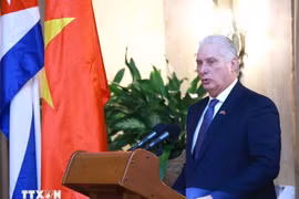 First Secretary of the Communist Party of Cuba Central Committee and President of Cuba Miguel Diaz-Canel Bermudez (Photo: VNA)