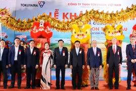 The inauguration of Tokuyama Vietnam's polysilicon plant in Ho Chi Minh City (Photo: Ho Chi Minh City Portal)