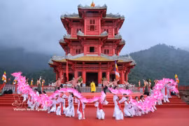 A performance at the opening ceremony of the 2026 Tay Yen Tu Spring Festival on February 28 (Photo: VNA)