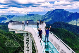 The Cong Troi Dong Giang (Dong Giang Heaven Gate) Ecotourism Site is a tourist magnet in Da Nang city. (Photo: VNA)