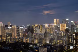 The skyline of Singapore (Photo: Xinhua/VNA)