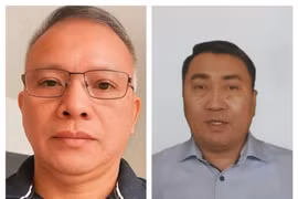 Nguyen Van Dai (left) and Le Trung Khoa (Photo published by VNA)